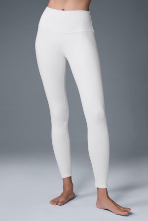Alo Yoga High-Waist Airbrush Bottoms Donna Legging Bianche | Italia IFW-078426