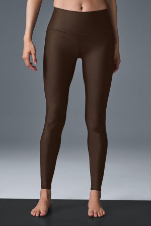 Alo Yoga High-Waist Airlift Donna Legging Espresso | Italia YBT-289173