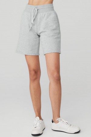 Alo Yoga High-Waist Easy Sweat Donna Short Grigie | Italia JMC-938215