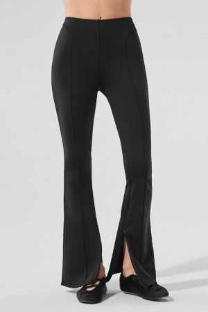 Alo Yoga High-Waist Zip It Flare Donna Legging Nere | Italia EKN-956872