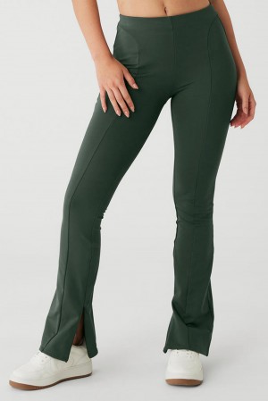 Alo Yoga High-Waist Zip It Flare Donna Legging Corallo | Italia KGZ-980673