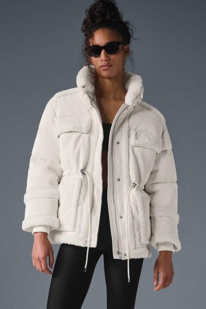 Alo Yoga Ice Breaker Donna Giacca Ivory | Italia YUI-429831