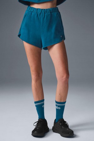 Alo Yoga In The Air Dolphin Donna Short Blu | Italia NCT-397608