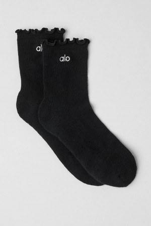 Alo Yoga Lettuce Edge Donna Sock Nere | Italia QLK-503146