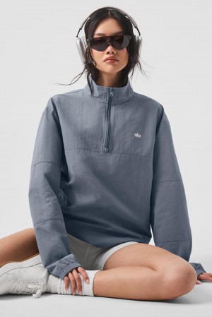 Alo Yoga Lightweight Takeaway Track Donna Pullover Grigie | Italia XWQ-472098