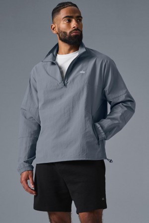 Alo Yoga Lightweight Takeaway Track Uomo Pullover Grigie | Italia SYK-478926