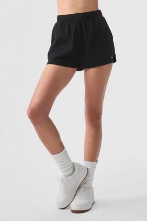 Alo Yoga Low Key Sweat Donna Short Nere | Italia AGH-268739