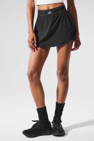 Alo Yoga Match Point Tennis Donna Gonna Nere | Italia YNL-692704