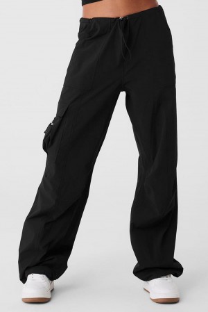 Alo Yoga Megastar Cargo Donna Pant Nere | Italia UIM-251937