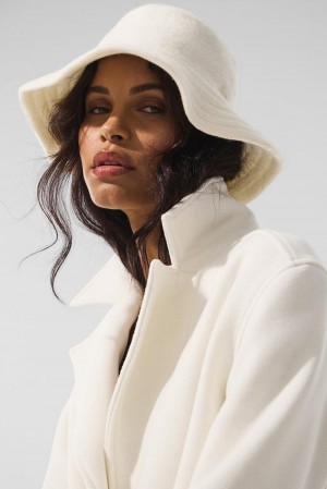 Alo Yoga Merino Wool Uomo Bucket Hat Ivory | Italia TFX-803912
