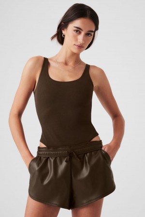 Alo Yoga Mesh Sheer Illusion Donna Body Espresso | Italia KWD-923465