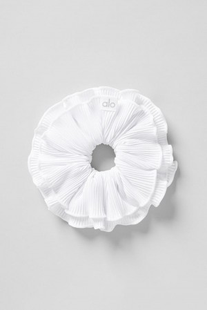 Alo Yoga Micro Plisse Oversize Donna Scrunchie Bianche | Italia VHU-251867