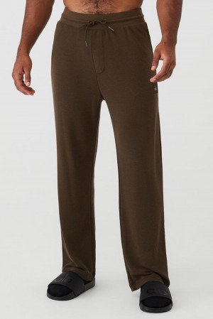 Alo Yoga Micro Waffle Fast Break Uomo Sweatpant Espresso | Italia RZB-457280