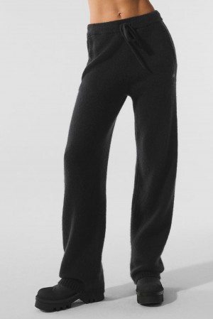 Alo Yoga New Class Cashmere Donna Sweatpant Nere | Italia INA-531069