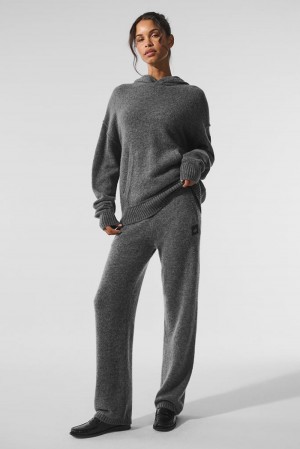 Alo Yoga New Class Cashmere Donna Sweatpant Platino Grigie | Italia TSI-820169