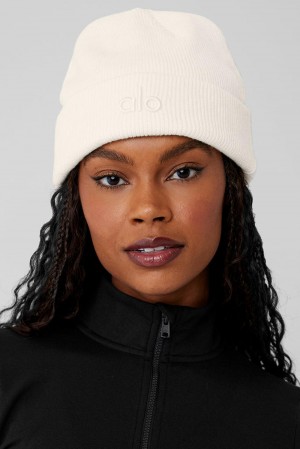 Alo Yoga Notable Donna Berretto Ivory | Italia LDF-601483