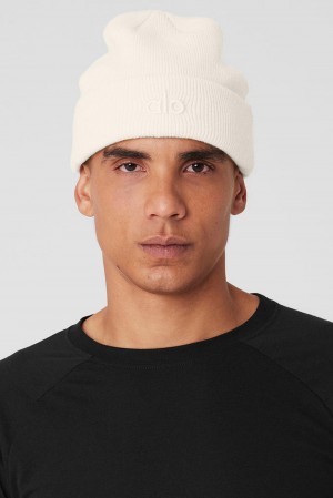 Alo Yoga Notable Uomo Berretto Ivory | Italia BEA-592031