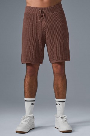 Alo Yoga Open-Knit Uomo Short Chestnut | Italia PFC-912584