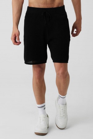 Alo Yoga Open-Knit Uomo Short Nere | Italia ZFD-512480
