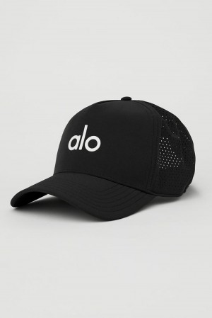 Alo Yoga Performance District Uomo Trucker Hat Nere Bianche | Italia VSF-786509