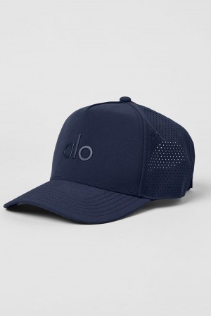 Alo Yoga Performance District Uomo Trucker Hat Blu Marino | Italia NRU-028675