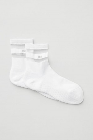 Alo Yoga Pulse Grip Donna Sock Bianche | Italia XTR-251847