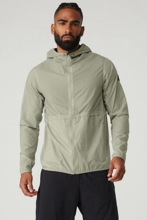 Alo Yoga Repeat Running Uomo Giacca Limestone | Italia PFM-913762