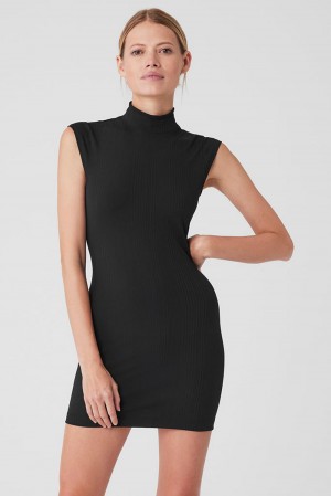Alo Yoga Run It Back Donna Vestito Nere | Italia OGR-209367