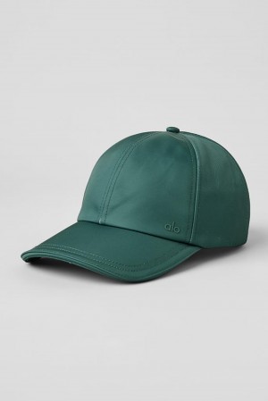 Alo Yoga Satin Off-Duty Uomo Cappellino Winter Ivy | Italia HXQ-372851