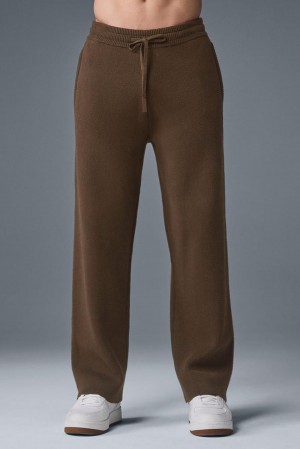 Alo Yoga Scholar Straight Leg Uomo Sweatpant Espresso | Italia BUA-862159