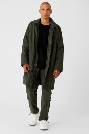 Alo Yoga Signature Uomo Overcoat Verdi | Italia UDG-530486