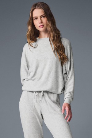 Alo Yoga Soho Donna Pullover Grigie | Italia NRB-615023
