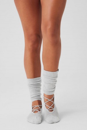 Alo Yoga Strappy Siren Grip Donna Sock Grigie | Italia IAL-386741