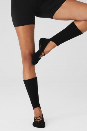 Alo Yoga Strappy Siren Grip Donna Sock Nere | Italia WCP-157683