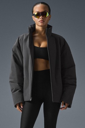 Alo Yoga Stretch Woven Notable Donna Giacca Anthracite | Italia KTA-265380
