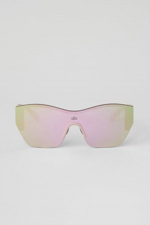Alo Yoga Stunner Uomo Occhiali da Sole Rosa Rosa | Italia IRH-523768