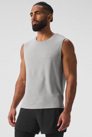 Alo Yoga The Triumph Muscle Uomo Tank Grigie | Italia KQL-236189