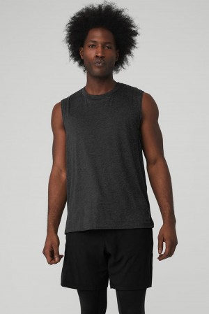 Alo Yoga The Triumph Muscle Uomo Tank Nere | Italia EQA-021374