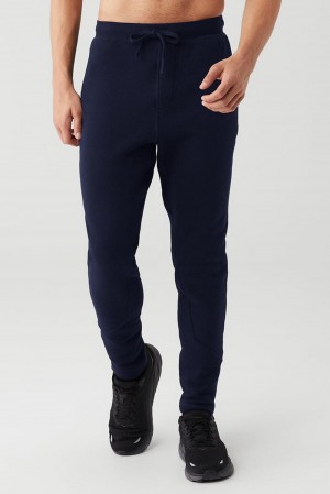 Alo Yoga The Triumph Uomo Sweatpant Blu Marino | Italia YBI-572419