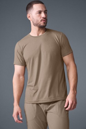 Alo Yoga Triumph Uomo Tee Gravel | Italia PEJ-759648