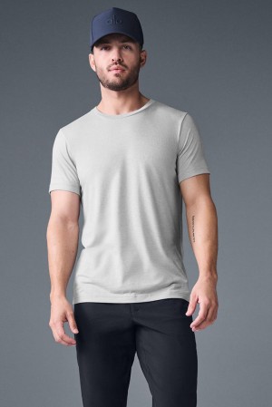 Alo Yoga Triumph Uomo Tee Grigie | Italia ONG-419328