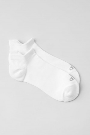 Alo Yoga Unisex Performance Tab Uomo Sock Bianche Titanium | Italia WJH-958017