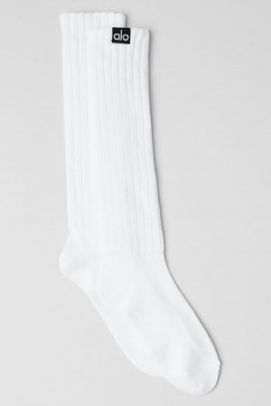 Alo Yoga Unisex Scrunch Uomo Sock Bianche | Italia XUT-804716
