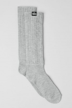 Alo Yoga Unisex Scrunch Uomo Sock Grigie | Italia FDO-269453