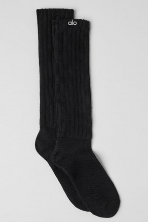 Alo Yoga Unisex Scrunch Uomo Sock Nere | Italia FLD-843592