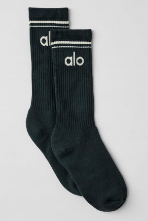Alo Yoga Unisex Throwback Uomo Sock Verdi | Italia WHT-604197