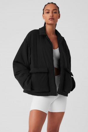 Alo Yoga Voyage Utility Cargo Donna Giacca Nere | Italia TYX-563174