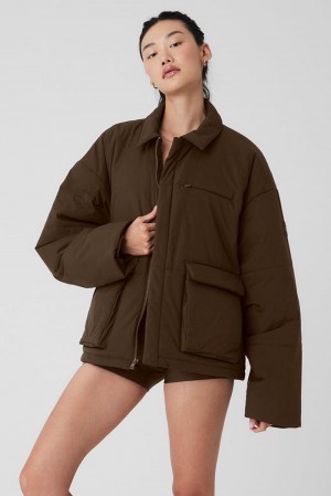 Alo Yoga Voyage Utility Cargo Donna Giacca Espresso | Italia CJX-312845