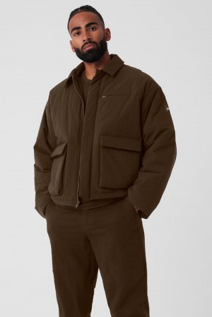 Alo Yoga Voyage Utility Cargo Uomo Giacca Espresso | Italia PNY-814729