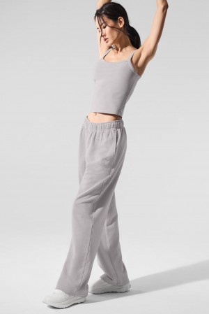 Alo Yoga Washed Accolade Straight Leg Donna Sweatpant Grigie Lavaggio | Italia RJY-376804